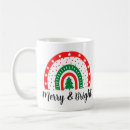 Search for bright rainbow mugs Merry and bright