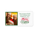 Search for merry and bright return address labels Seasonal