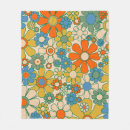 Search for retro 70s blankets Floral