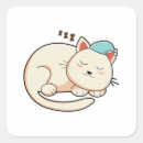 Search for sleeping cat stickers Kitten