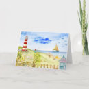Search for watercolor lighthouse cards Boat