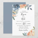 Search for peach and blue wedding invitations Trendy