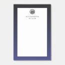 Search for monogrammed post it notes Navy blue