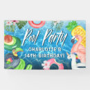 Search for pool party banners Water