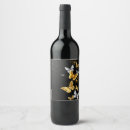 Search for butterfly wine labels Black