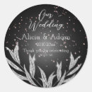 Search for silver black wedding stickers Minimalist