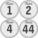 Search for large numbers stickers Table number