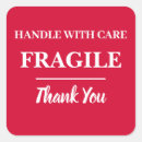 Search for fragile handle with care stickers Red