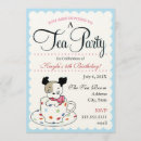 Search for kids tea party invitations Vintage
