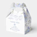 Search for dusty blue wedding favour boxes Blue and white