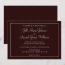 Search for dark wedding invitations Classy