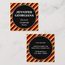 Search for germany business cards German language tutor