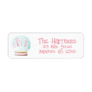 Search for snow globe return address labels Cute