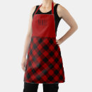 Search for red tartan plaid aprons Clan