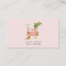 Search for house sitter business cards Watercolor