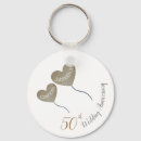 Search for 50th wedding anniversary key rings Fifty