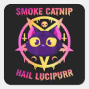 Search for hail satan stickers Cat