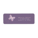 Search for flight return address labels Butterfly