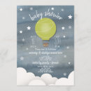 Search for green hot air balloon invitations Watercolor