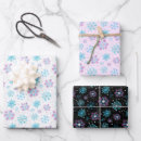 Search for purple snowflakes wrapping paper Winter snowflake