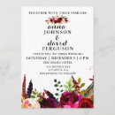 Search for burgundy watercolor floral wedding invitations Boho