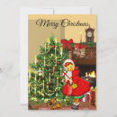 Search for retro kids christmas cards Girl