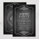 Search for vintage frame birthday invitations Chalkboard