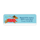 Search for dachshund dog return address labels Winter
