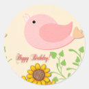 Search for bird birthday stickers Happy