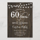 Search for rustic 60th birthday invitations String lights