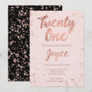 Search for faux rose gold confetti invitations Typography
