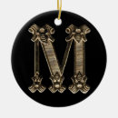Search for letter m christmas tree decorations Vintage