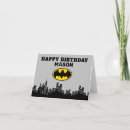 Search for superhero birthday cards Gotham city