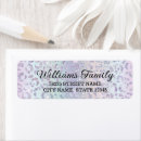 Search for rainbow glitter return address labels Pink