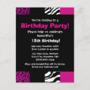 Search for animal print invitations Zebra