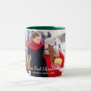 Search for just married mugs Our first christmas