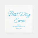 Search for best day ever napkins Black and white