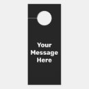 Search for door signs hangers Black and white