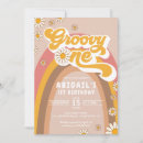 Search for groovy 1st birthday invitations Rainbow