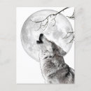 Search for wolf howling postcards Moon