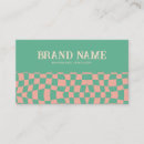 Search for bright color business cards Retro