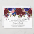 Search for royal blue and pink wedding invitations Watercolor