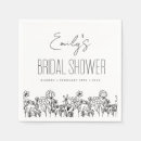 Search for sketch napkins Bridal shower