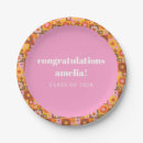 Search for pink graduation plates Floral