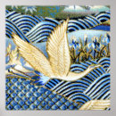 Search for japanese crane posters Gold