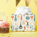 Search for mid century modern wrapping paper Red