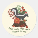 Search for funny skunk stickers Merry christmas