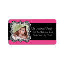 Search for pink zebra return address labels Baby shower