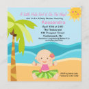 Search for hula baby shower invitations Beach