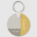 Search for yellow and grey key rings For her